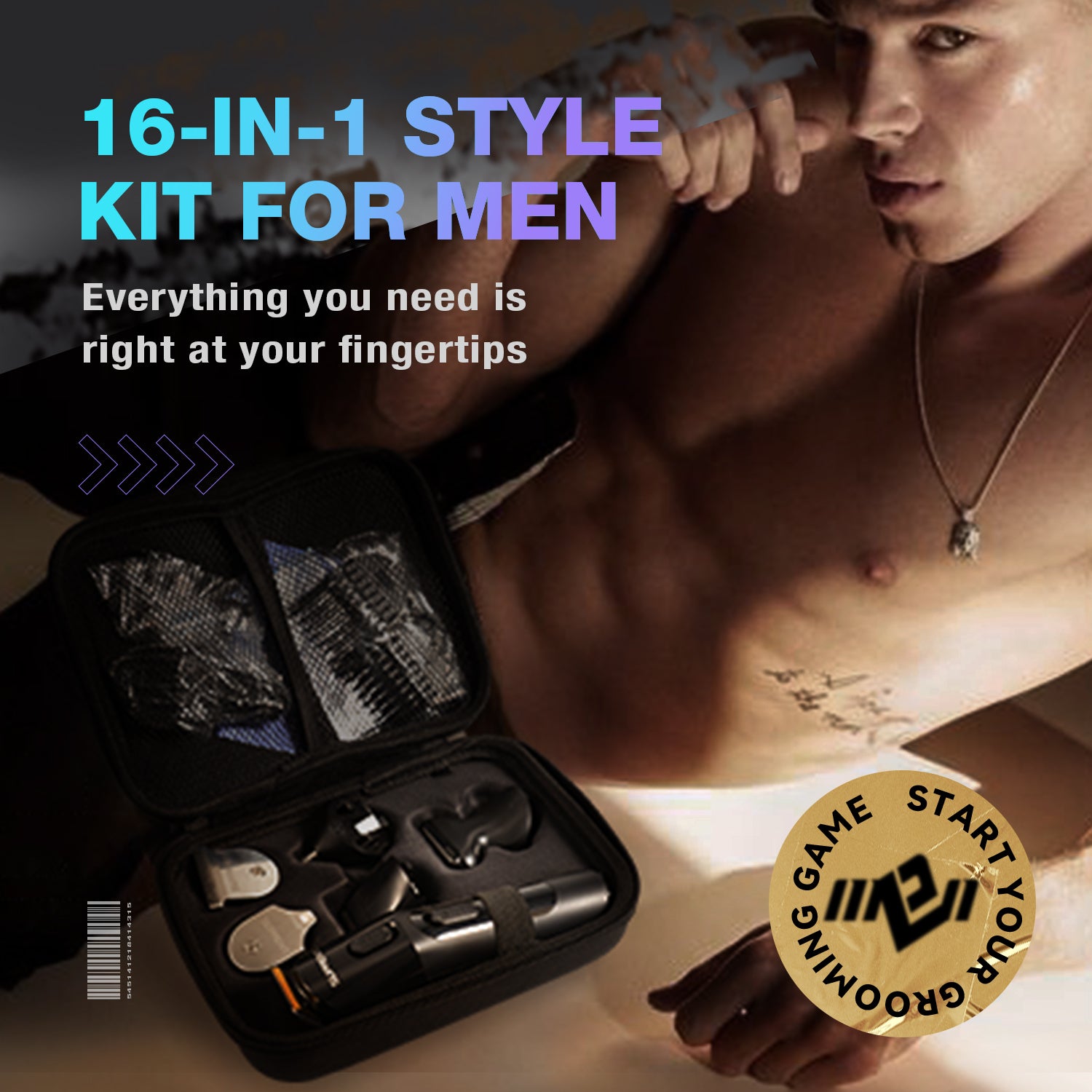 Kit de toilettage 16-en-1 Gatling-GK215BX
