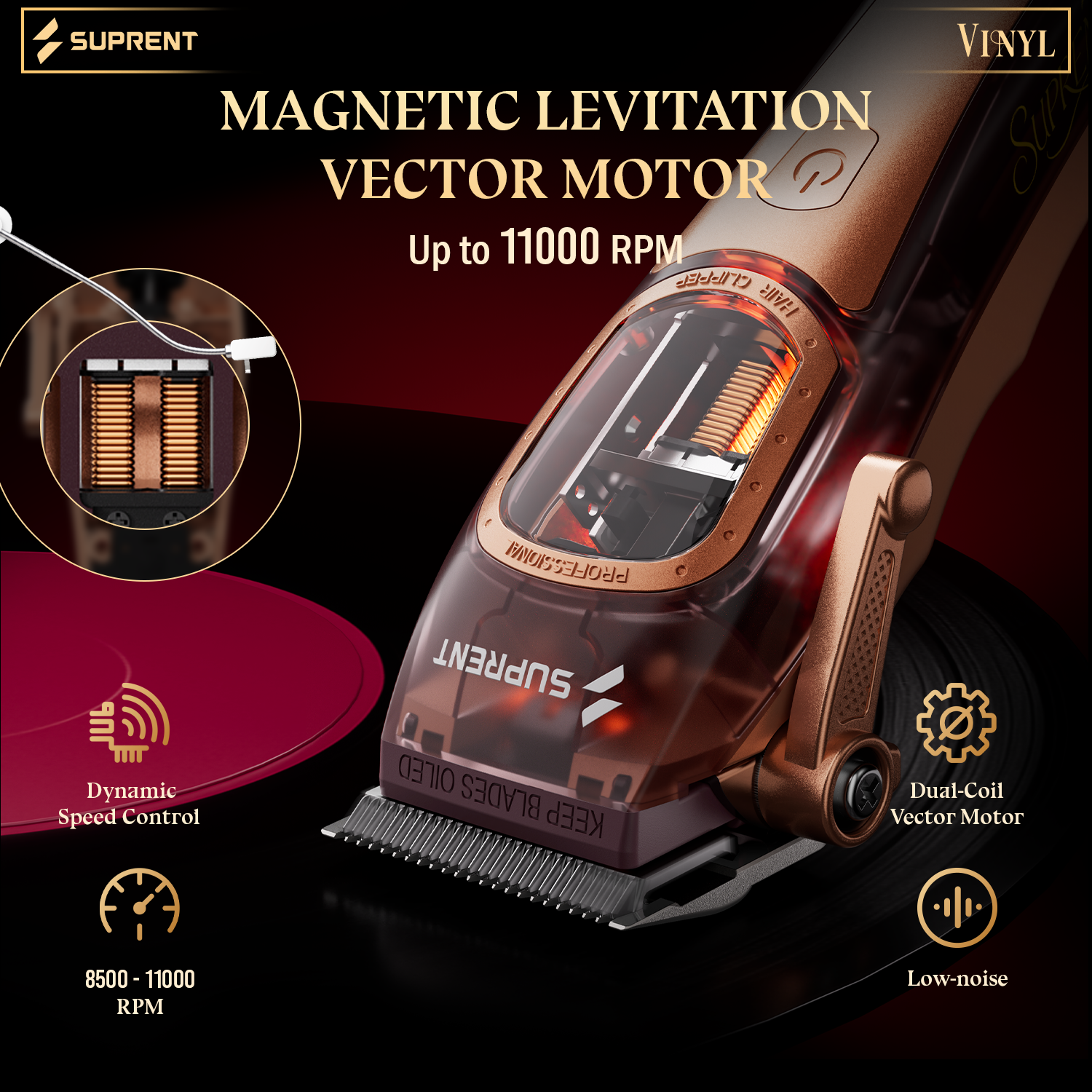 Tondeuse et tondeuse SUPRENT Vice Edition HC976