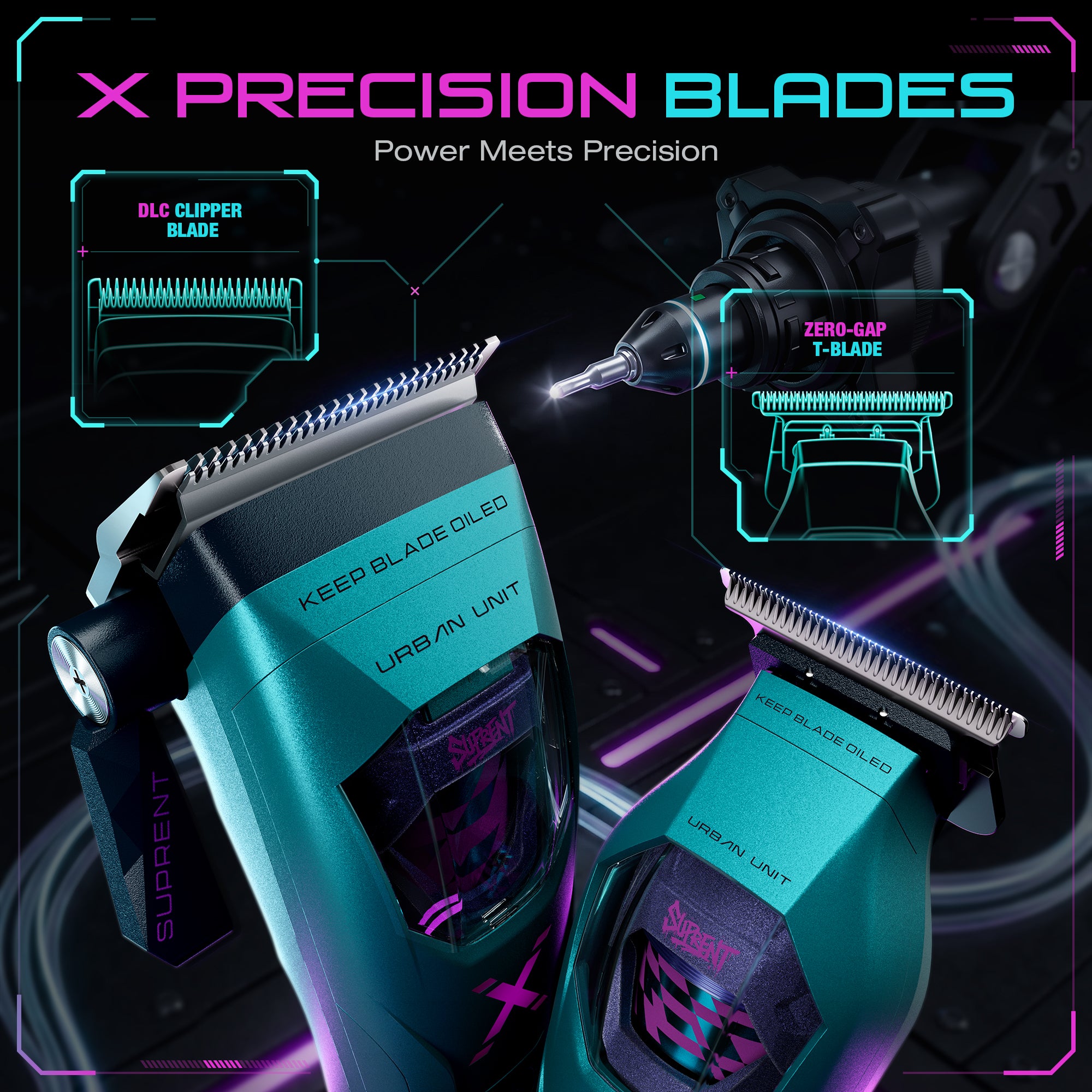 SUPRENT X-CYBER Clipper Trimmer Combo HC796EX