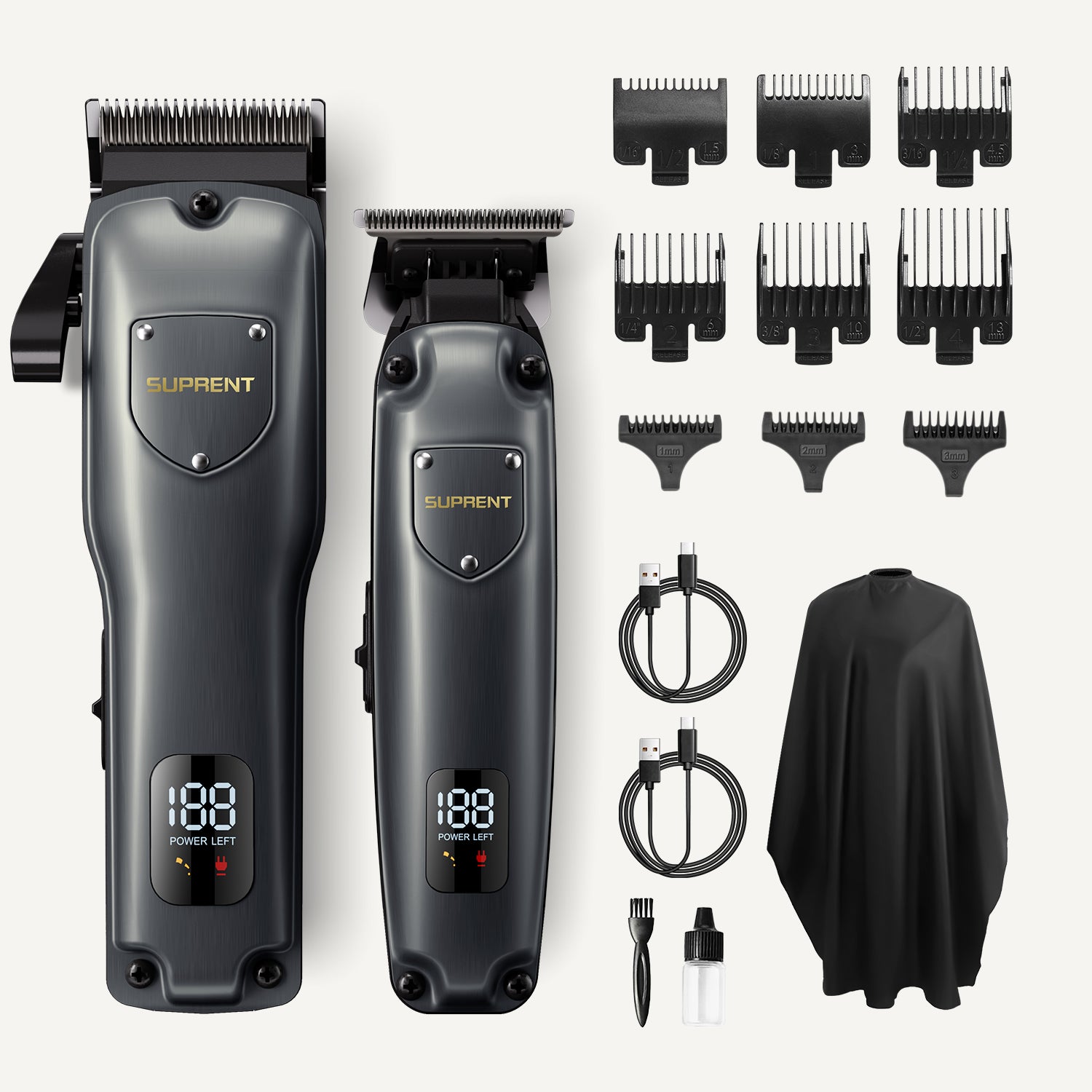 El set de cortapelos y recortadora Black Shield - HC236TX