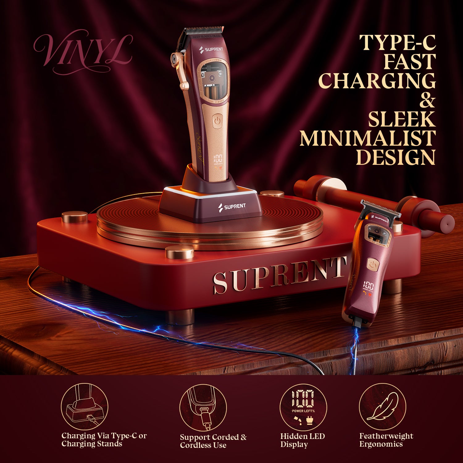 SUPRENT Vinyl Clipper Trimmer Combo HC786RX