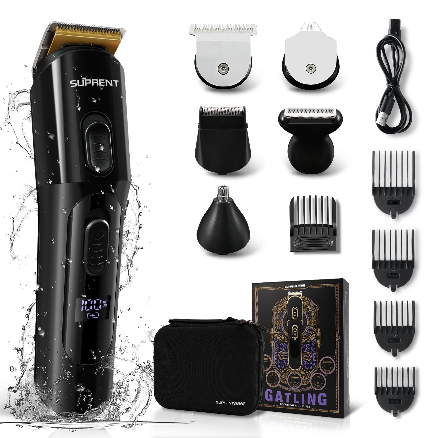 Kit de toilettage 16-en-1 Gatling-GK215BX