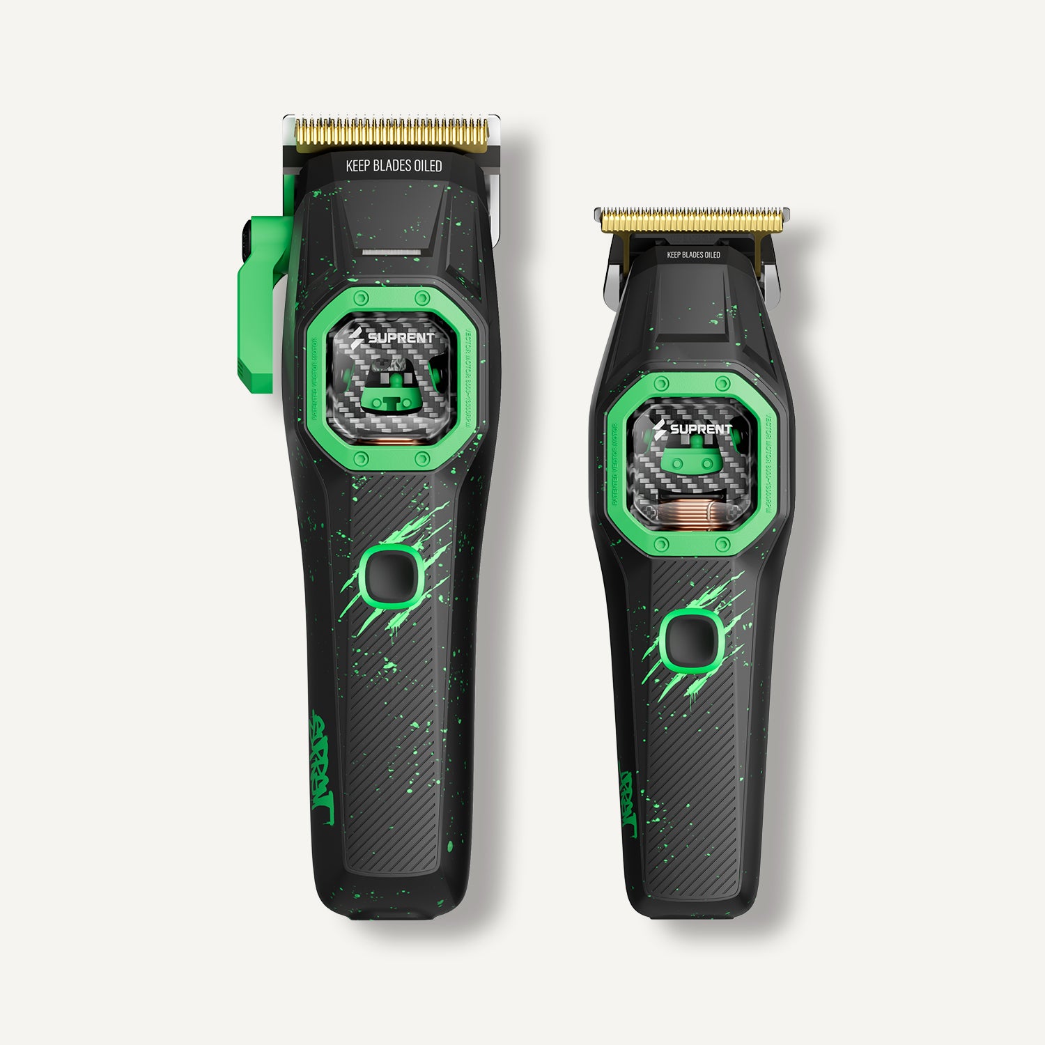 SUPRENT HC976EX Fangs clipper and trimmer set on white background