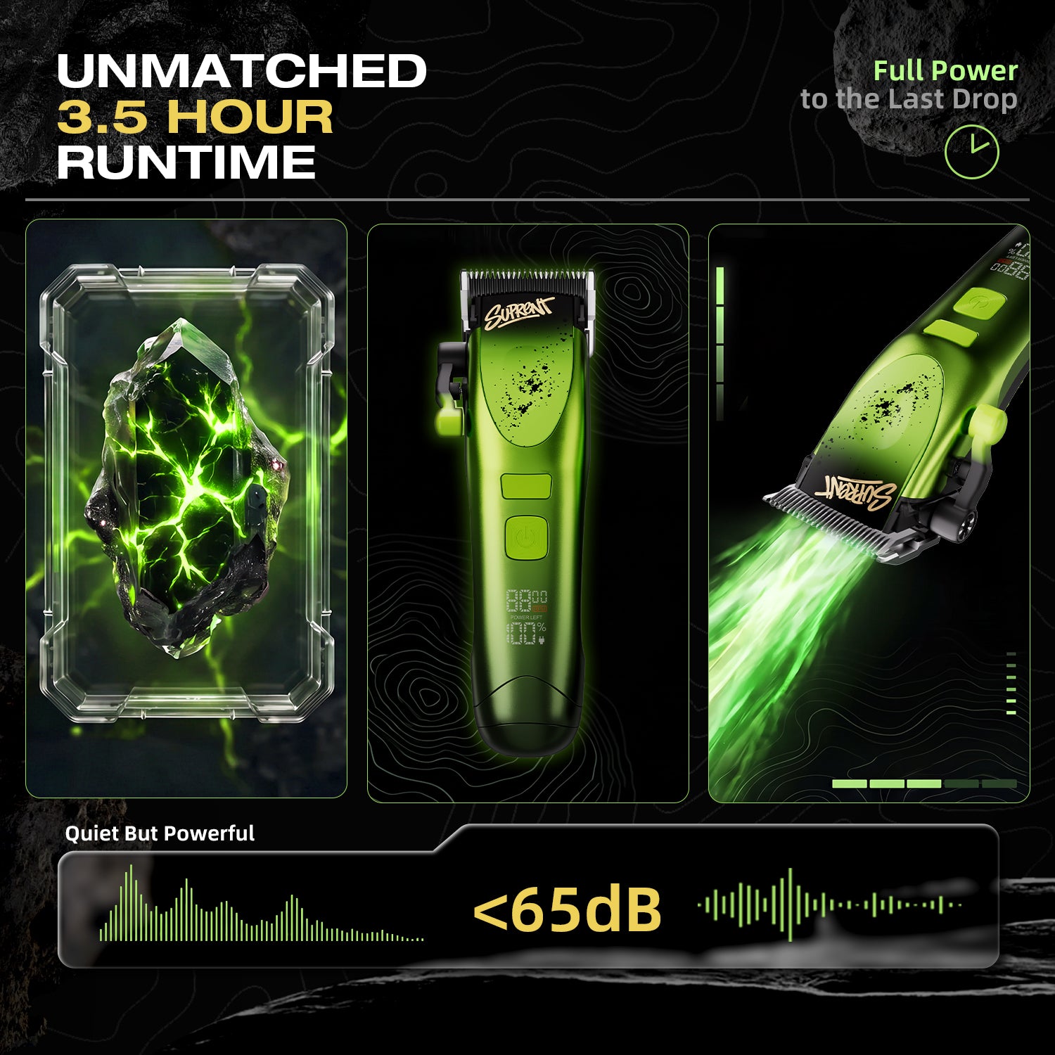 SUPRENT Kryptonite Brushless Clipper Trimmer Combo HC766EX