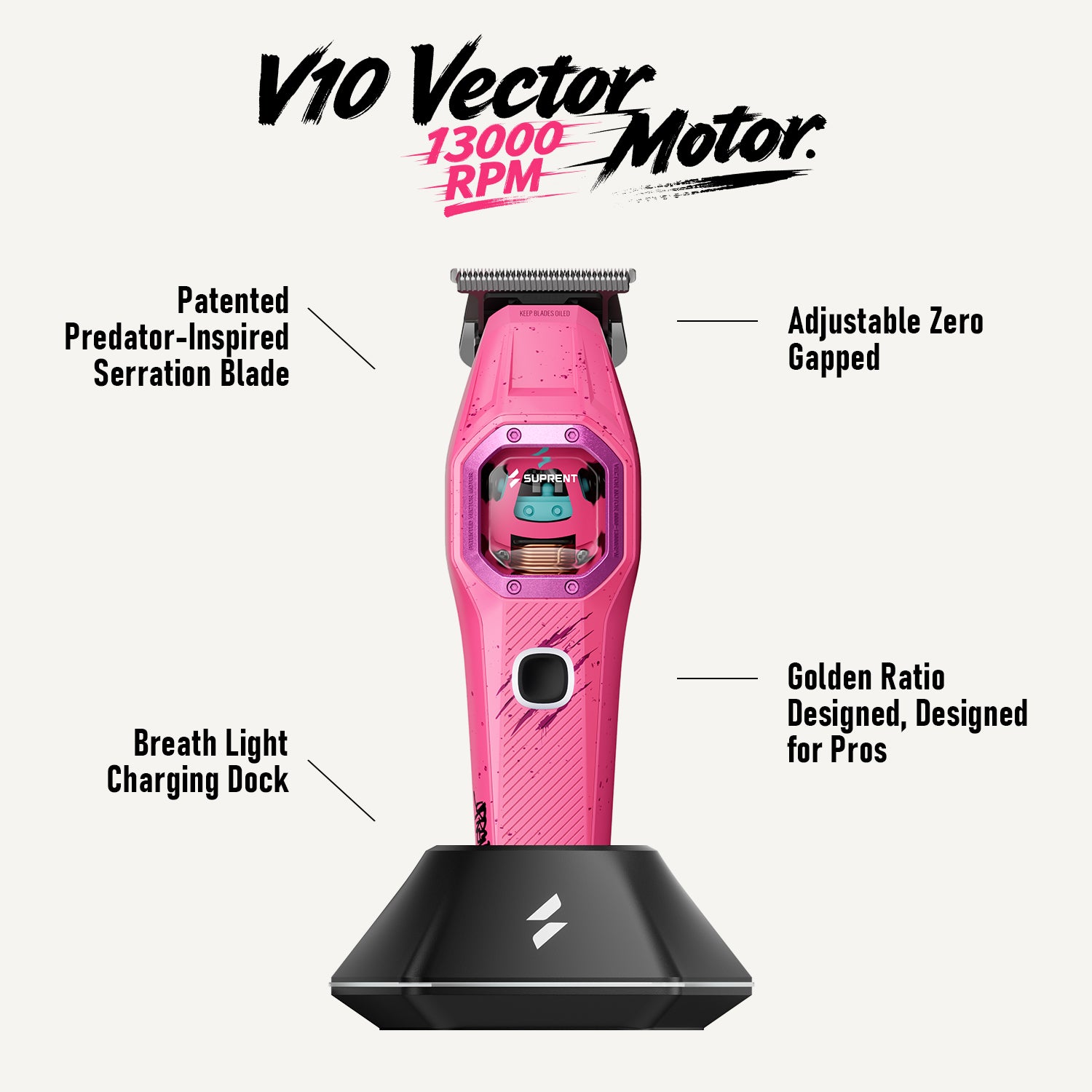 SUPRENT HC976PX Vice Edition | 13000 RPM AI Clipper Set – SUPRENT US
