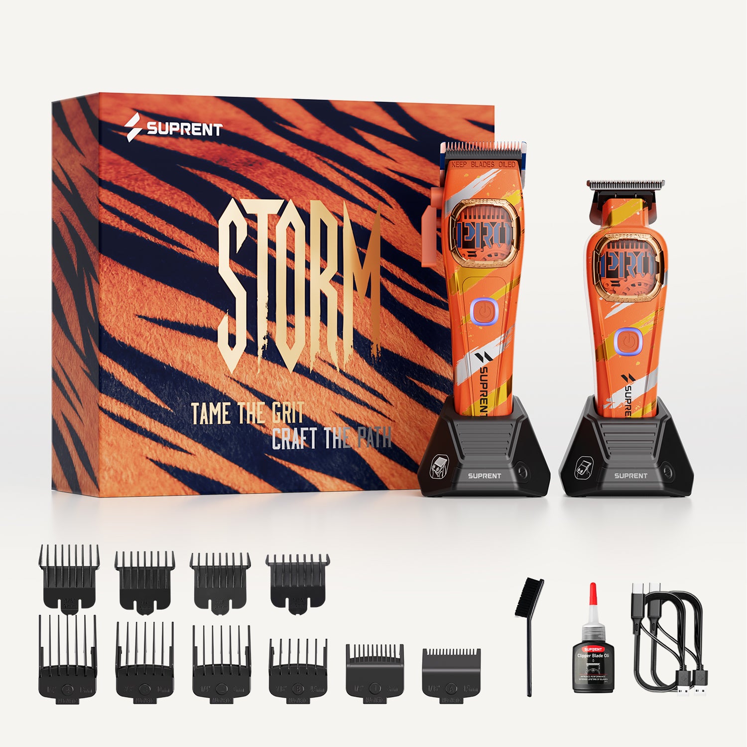 SUPRENT HC586OX Sandstorm | Auto-Lube Clipper Trimmer Set – SUPRENT US