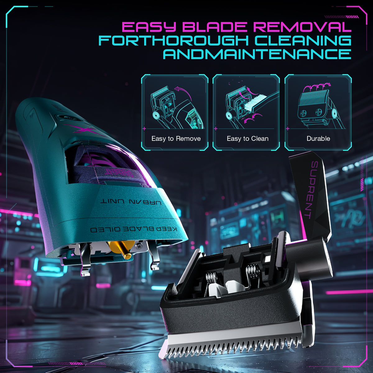 SUPRENT X-CYBER Clipper Trimmer Combo HC796EX