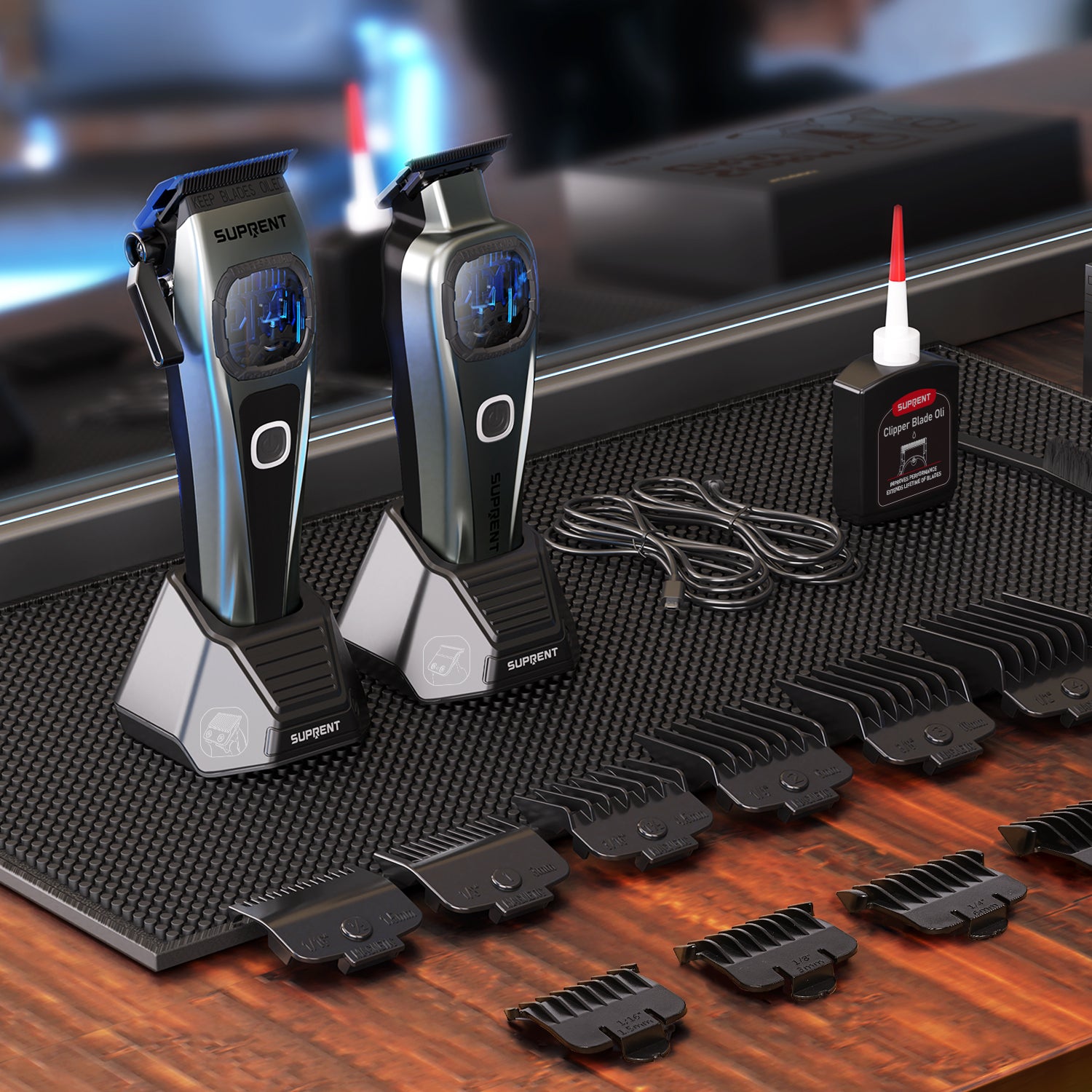 SUPRENT HC586TX StormGray | Professional Clipper Trimmer Set