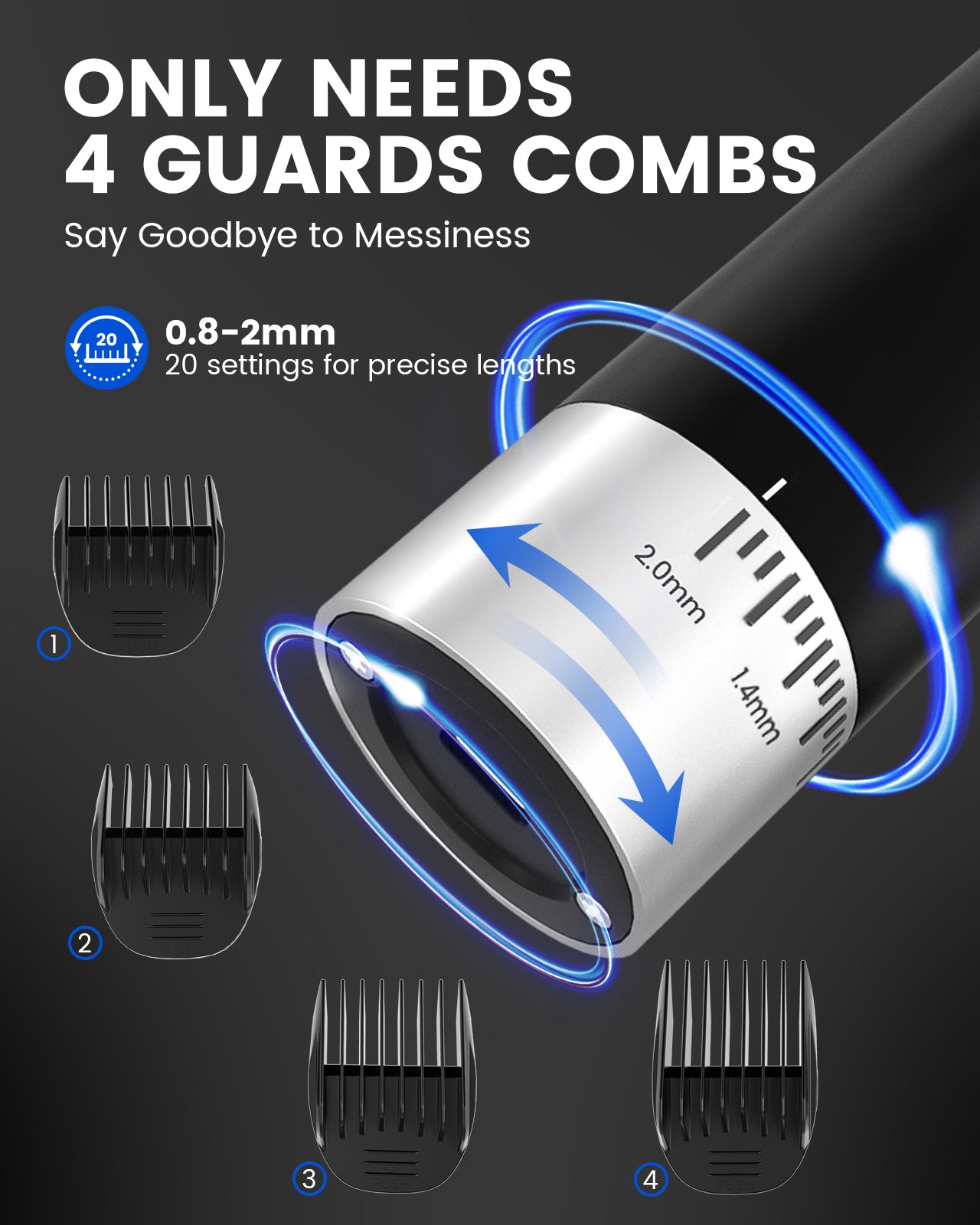 LITTLE DOLPHIN Recortadora de Barba para Hombre HC315BX